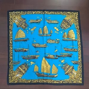 Authentic vintage Hermès 90cm silk scarf